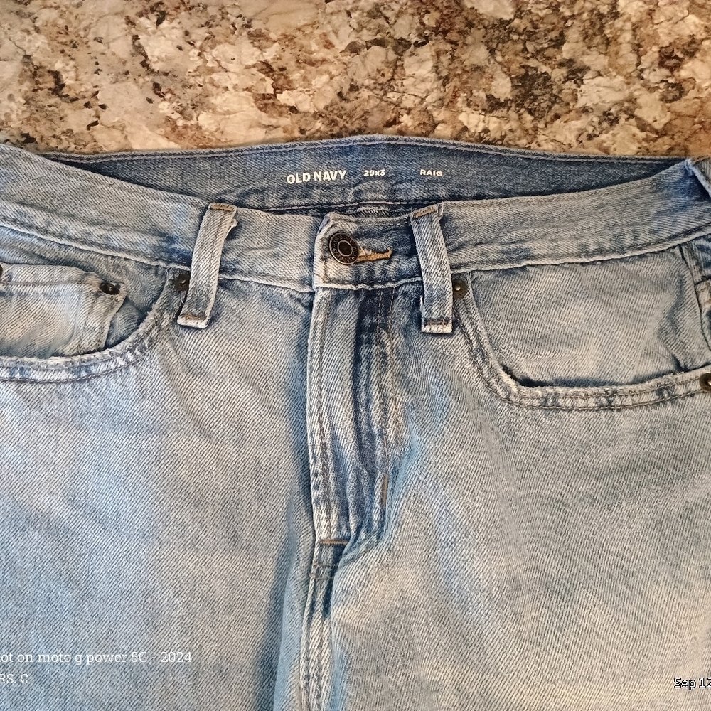 Old Navy Classic Blue Jeans 29x30 Men's Light Wash - Picture 5 of 6